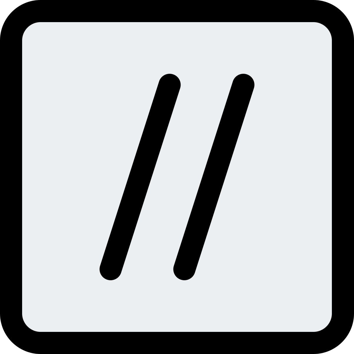 더블 슬래시 icon