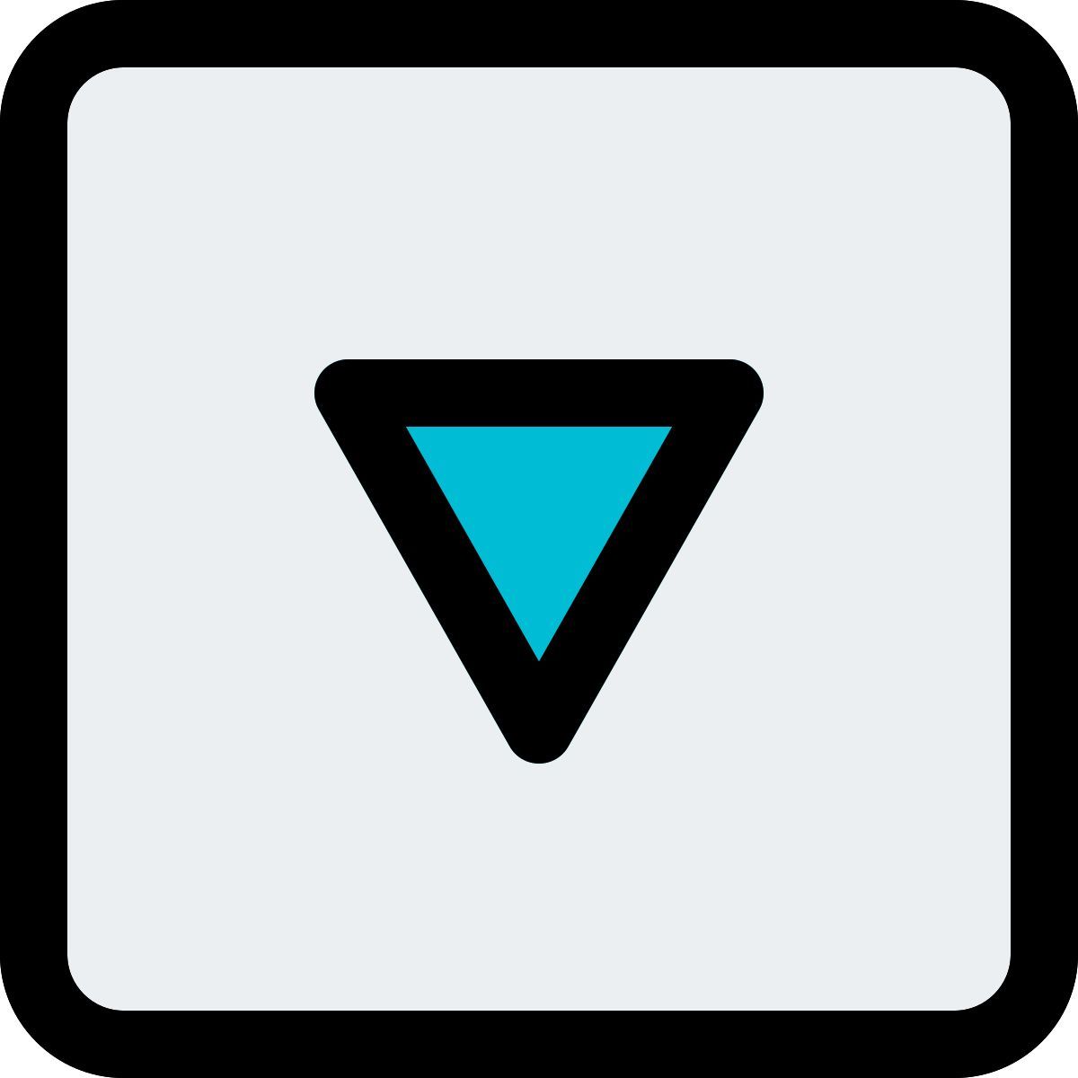 down arrow key icon