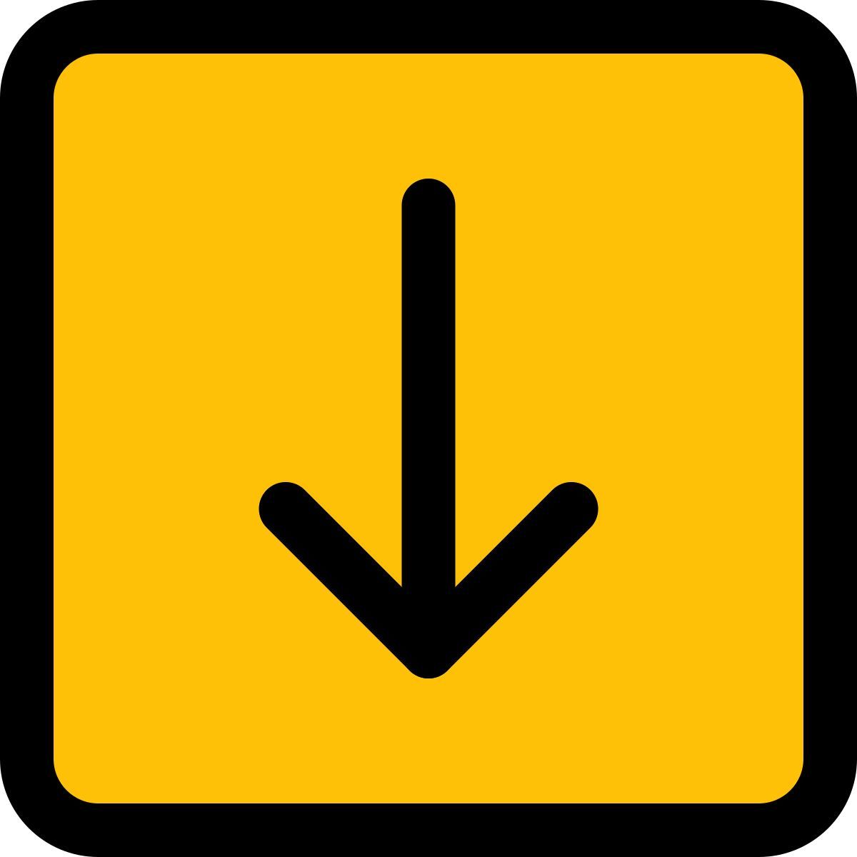 down arrow icon