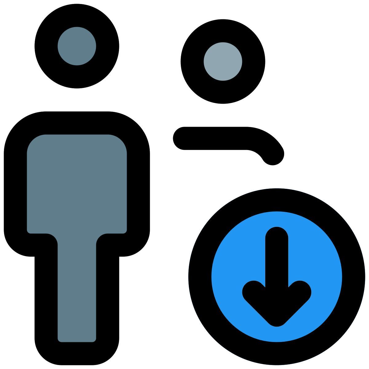 download users data icon