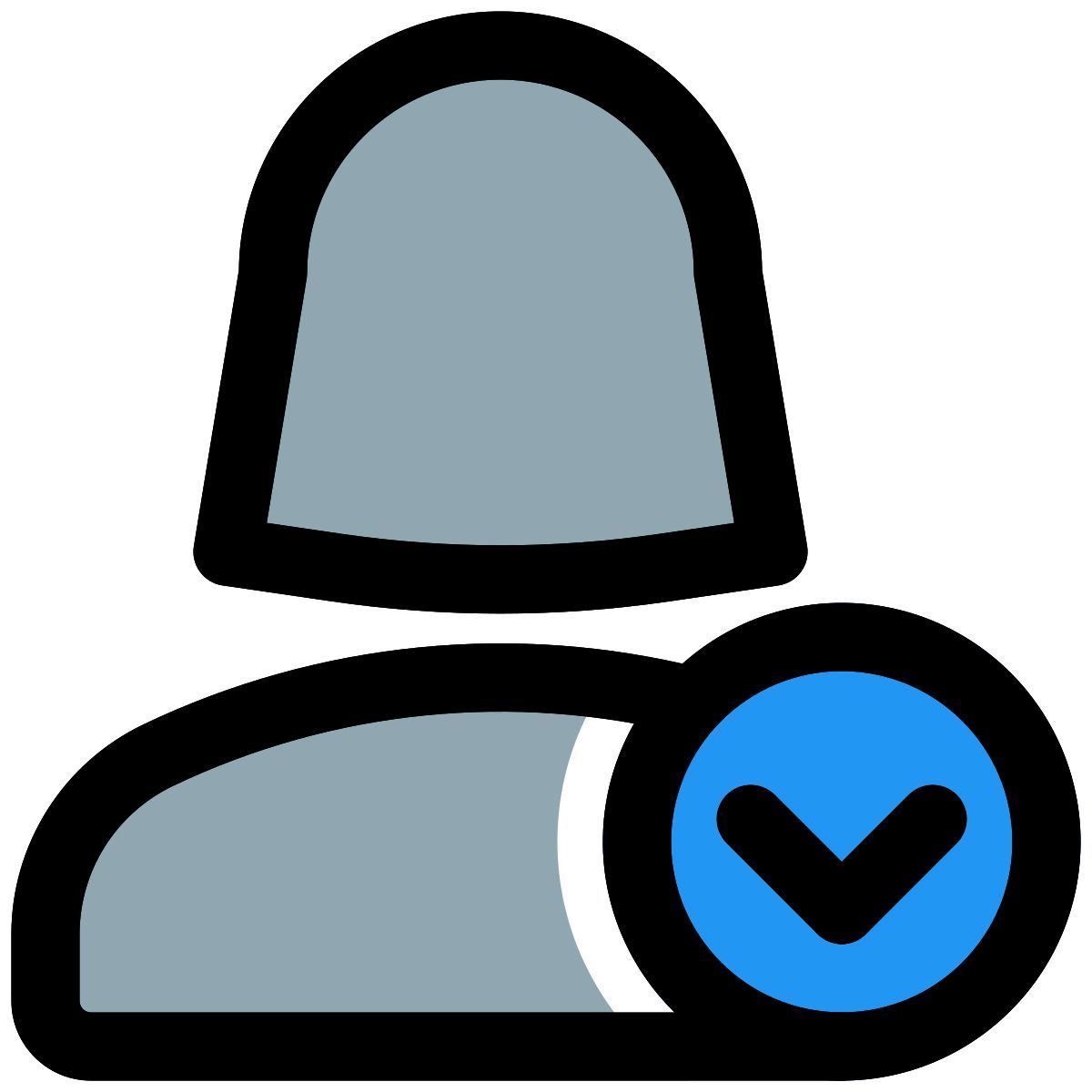 Downward direction arrow for backward direction indication icon