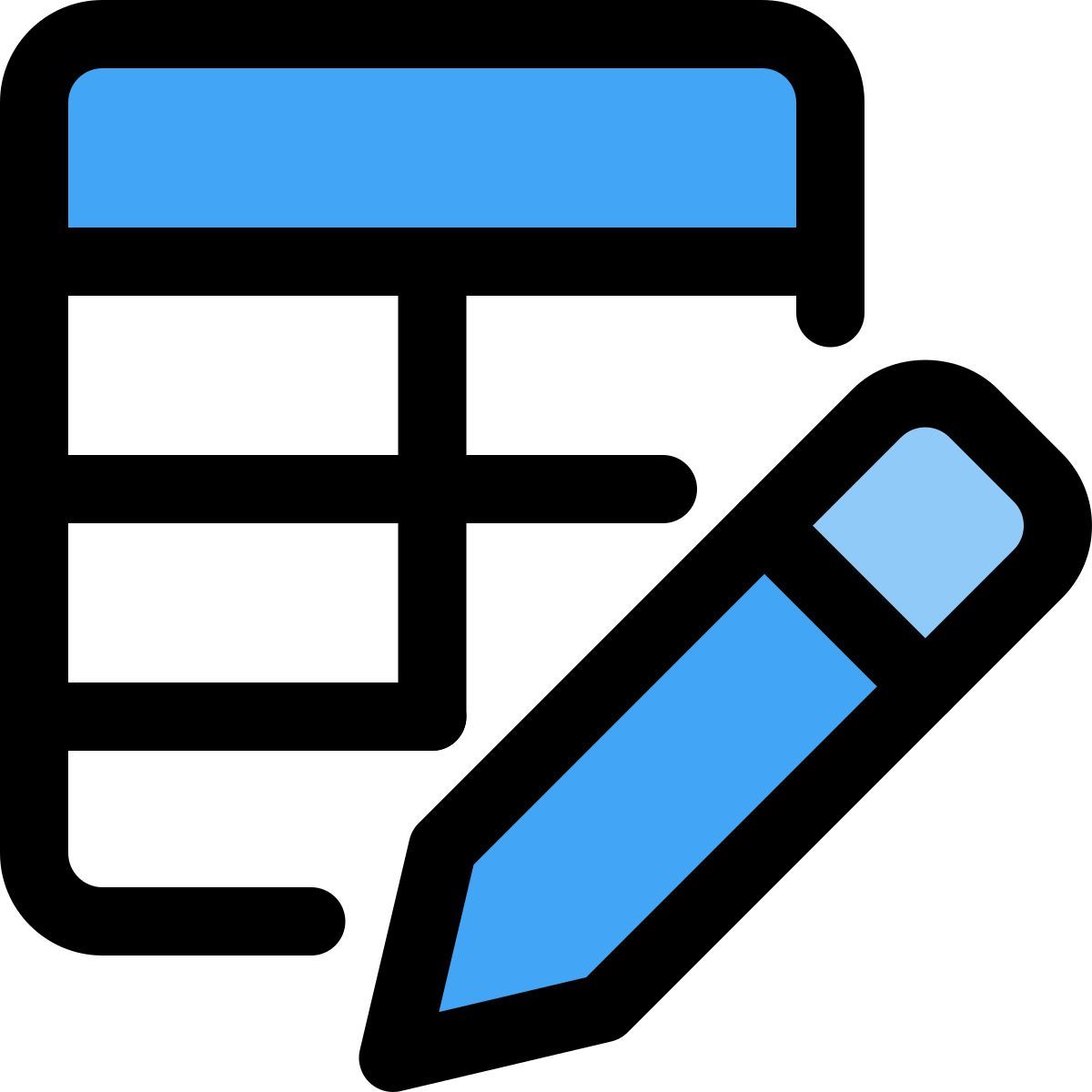 edit table icon