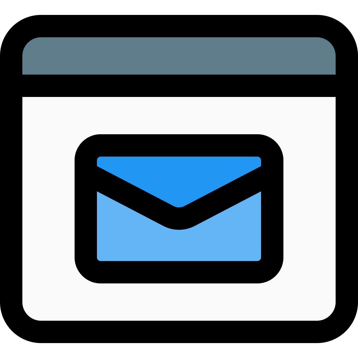 e mail im browser icon