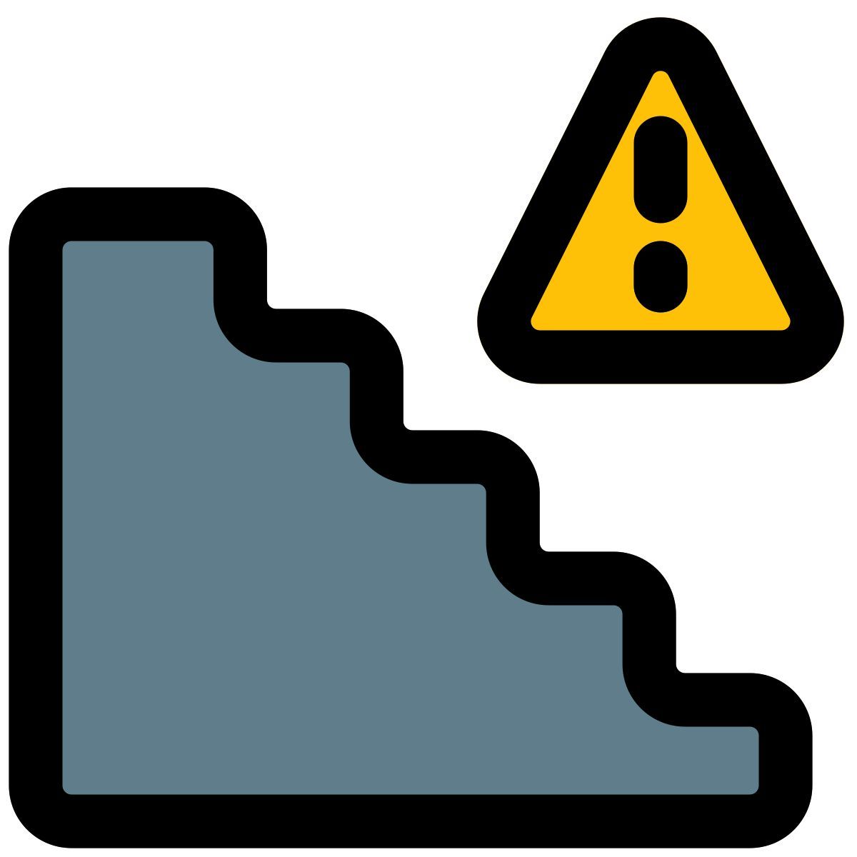 precaución escaleras icon