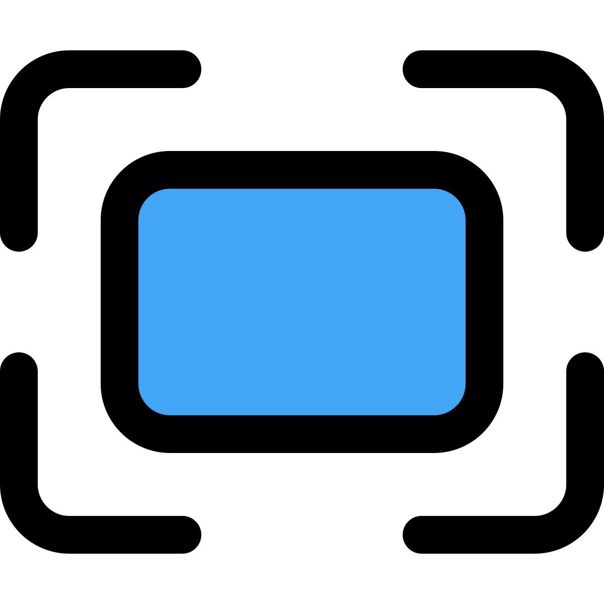 enlarge maximum resolution fit to screen large stretch and zoom in icon