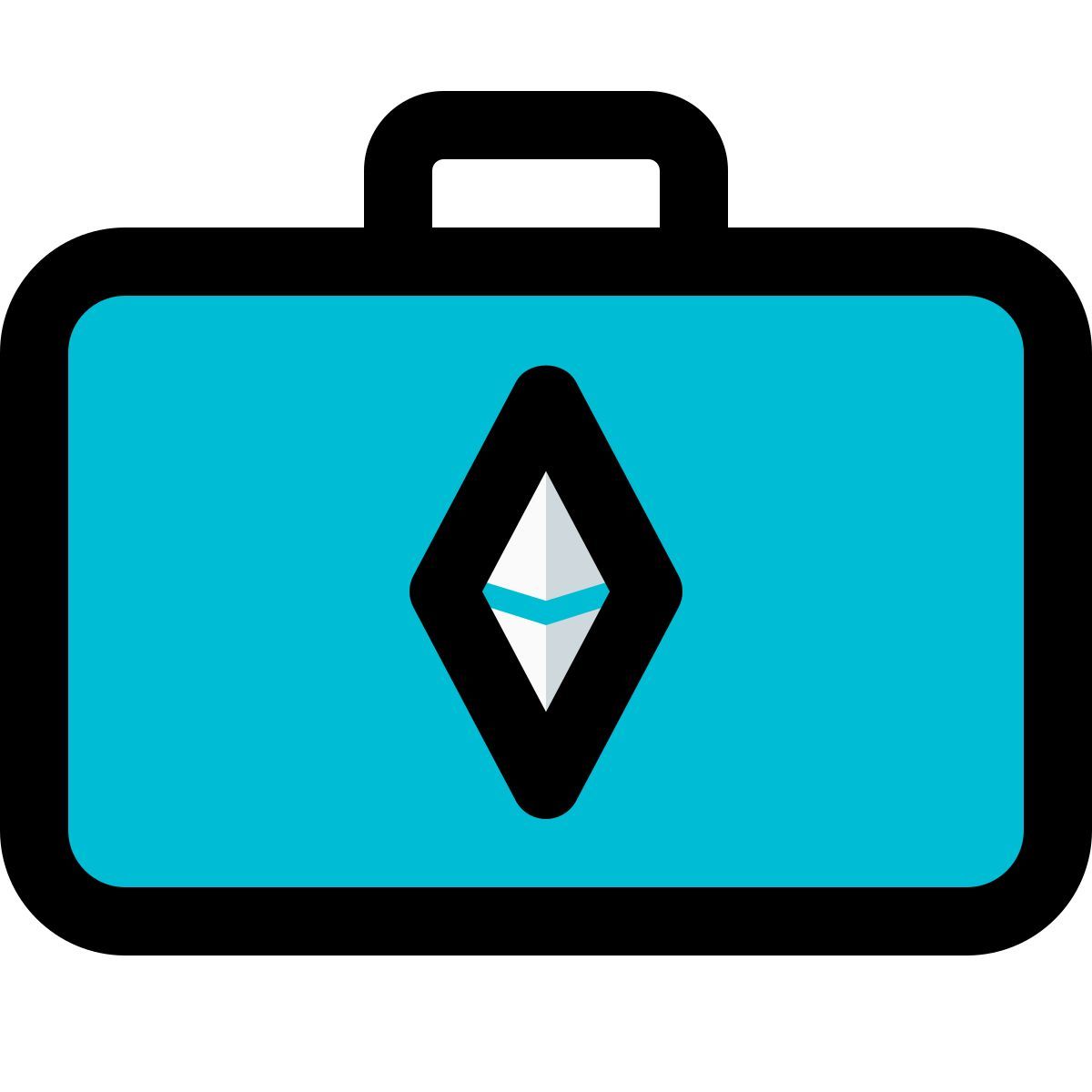 ethereum suitcase icon