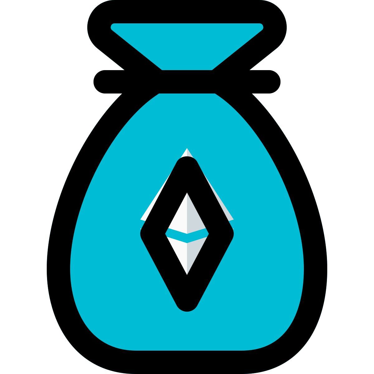 ethereum money bag icon