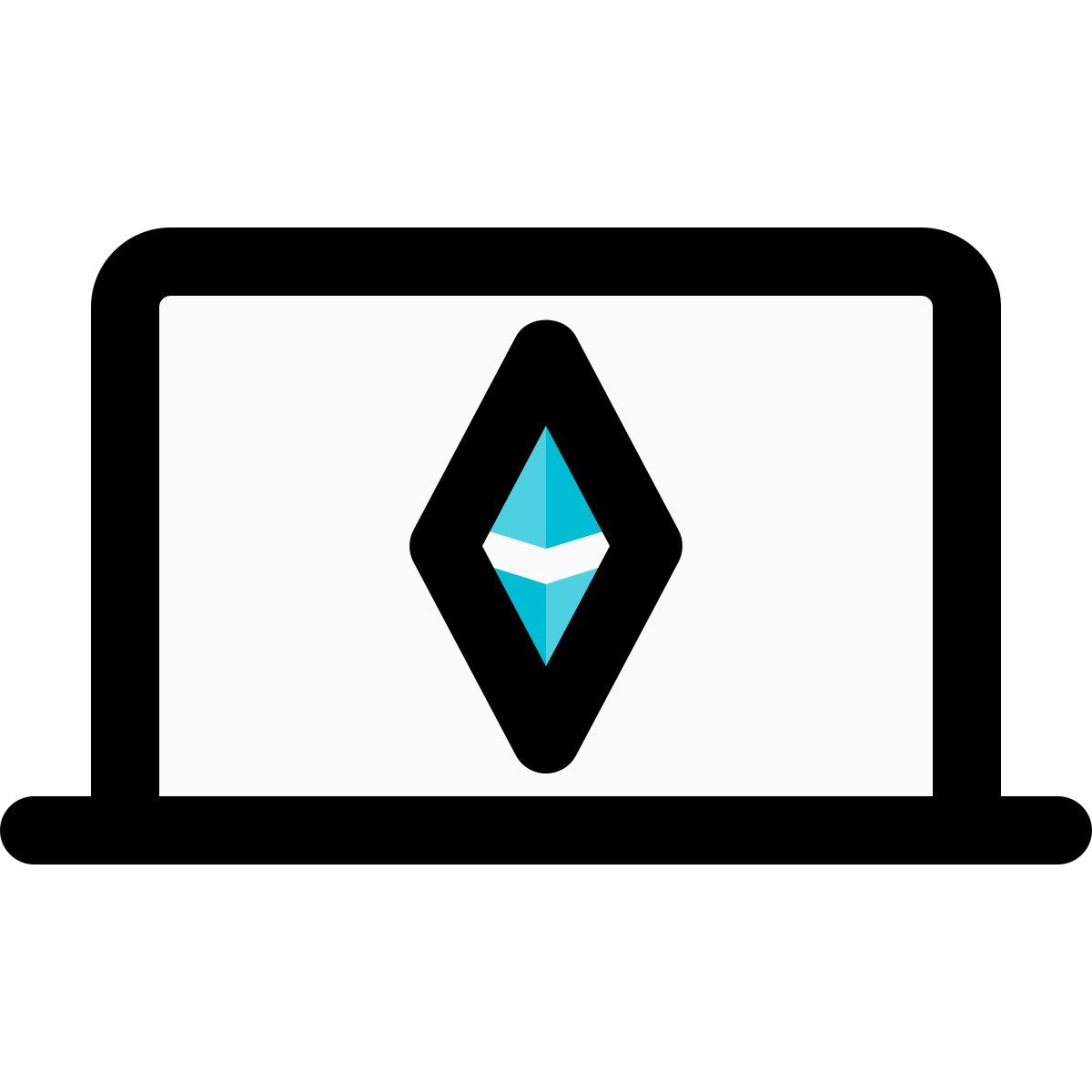 laptop ethereum mining icon