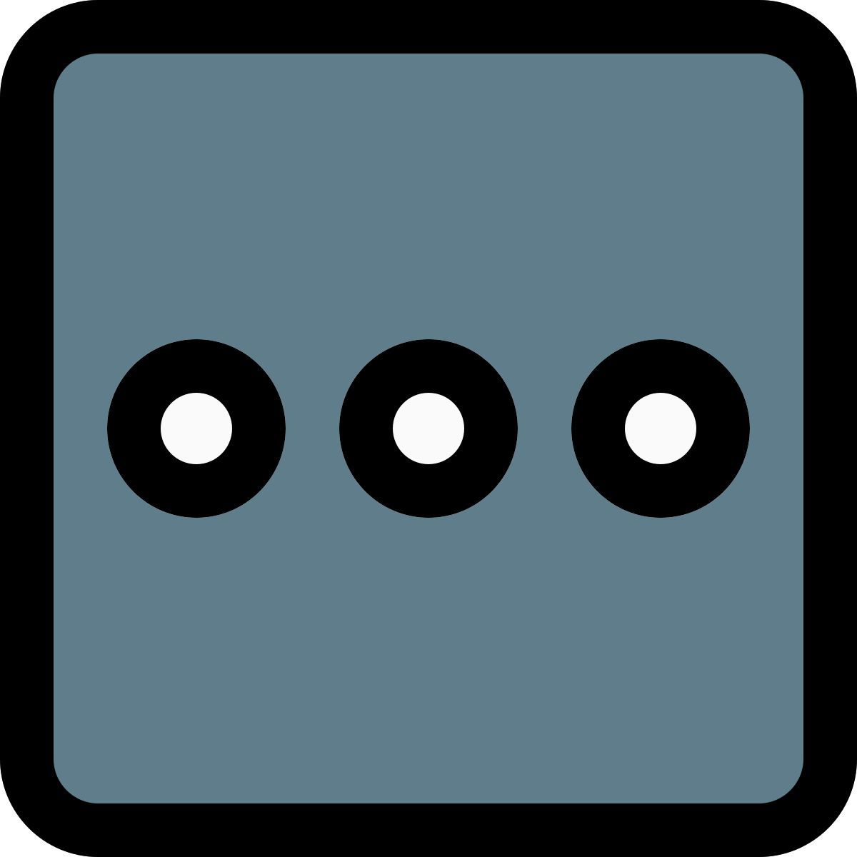 quadratisches menü icon