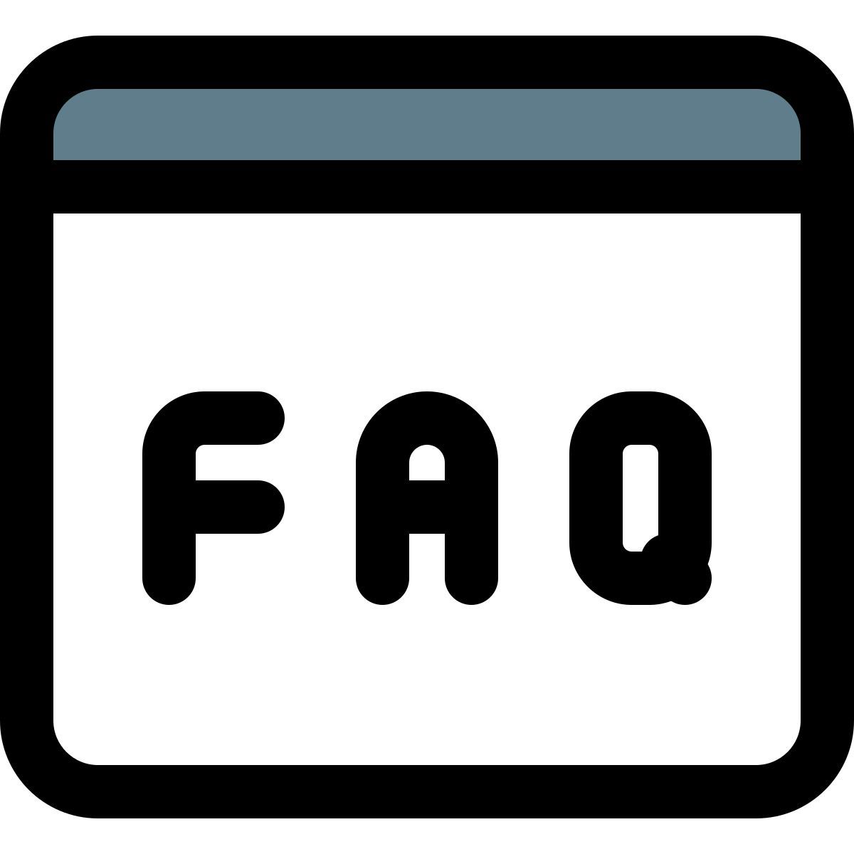 página de perguntas frequentes icon