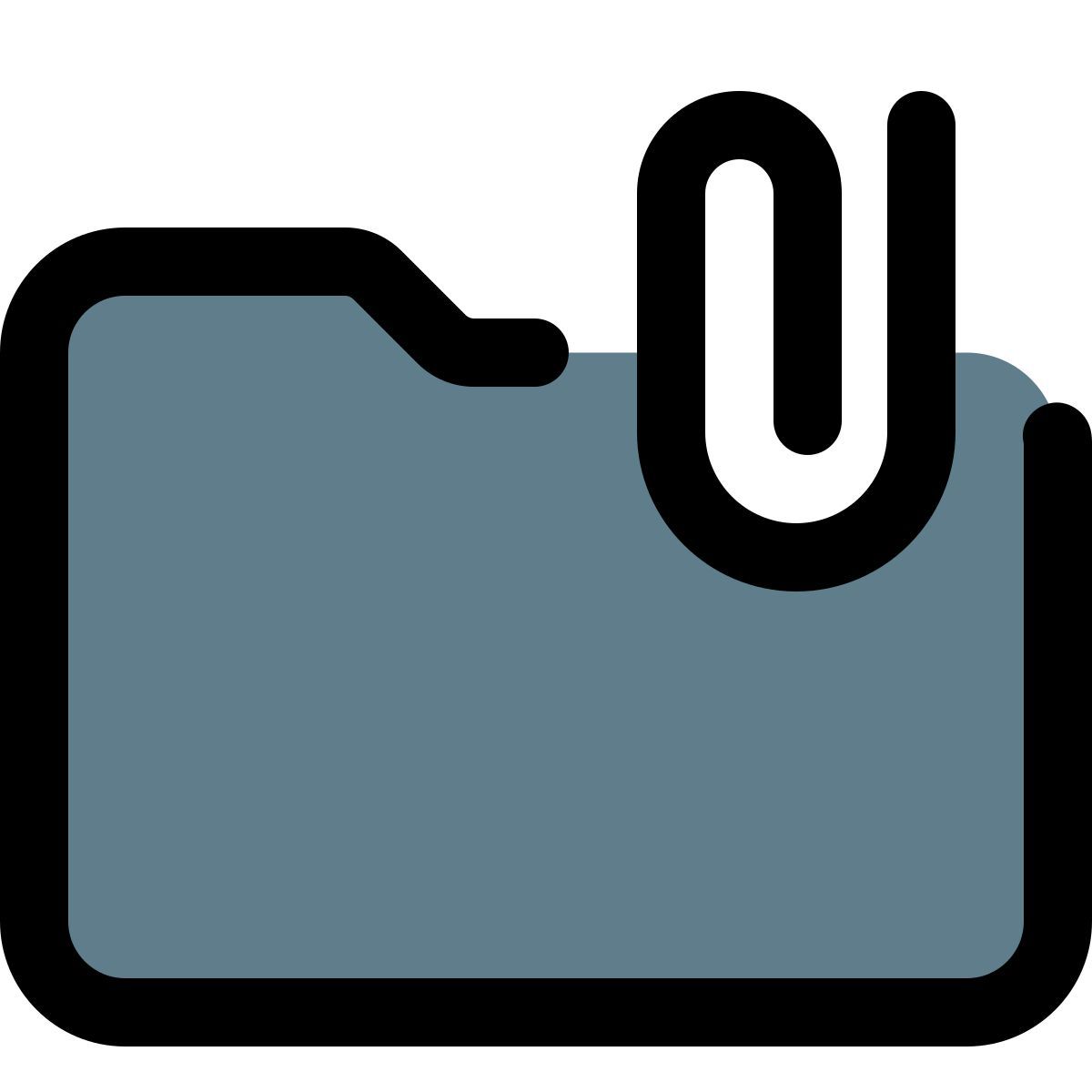 folder attachment icon