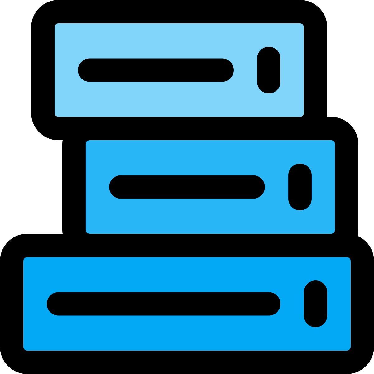 file folder stack icon