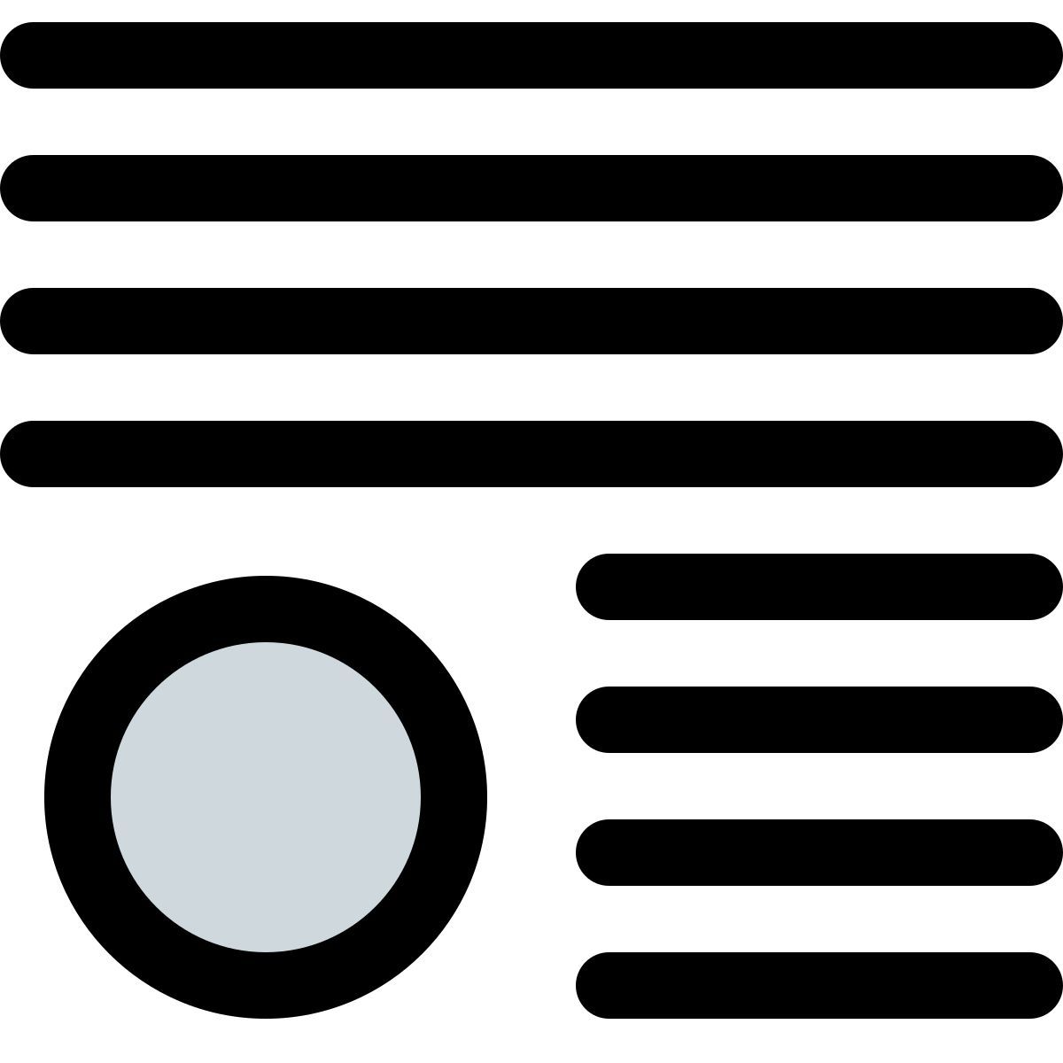 enroulement du texte icon