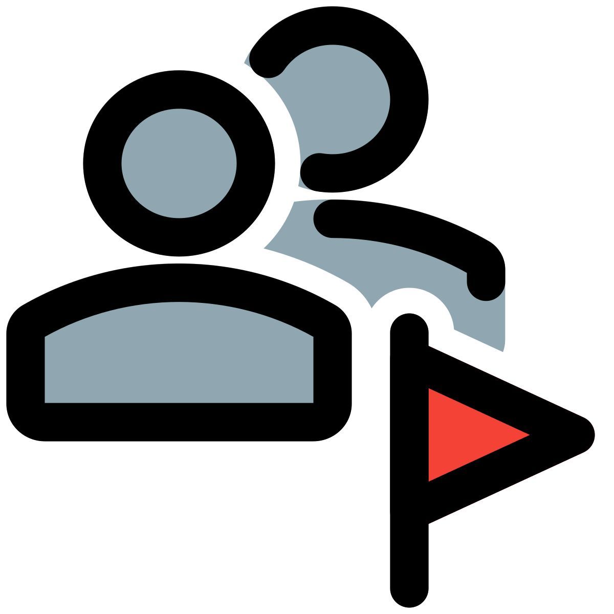 flagged users icon