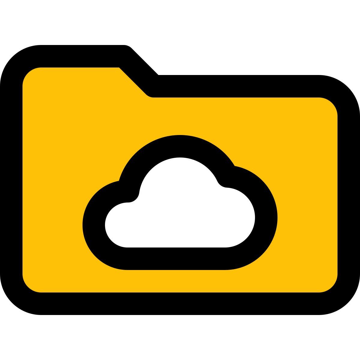 cloud folder icon
