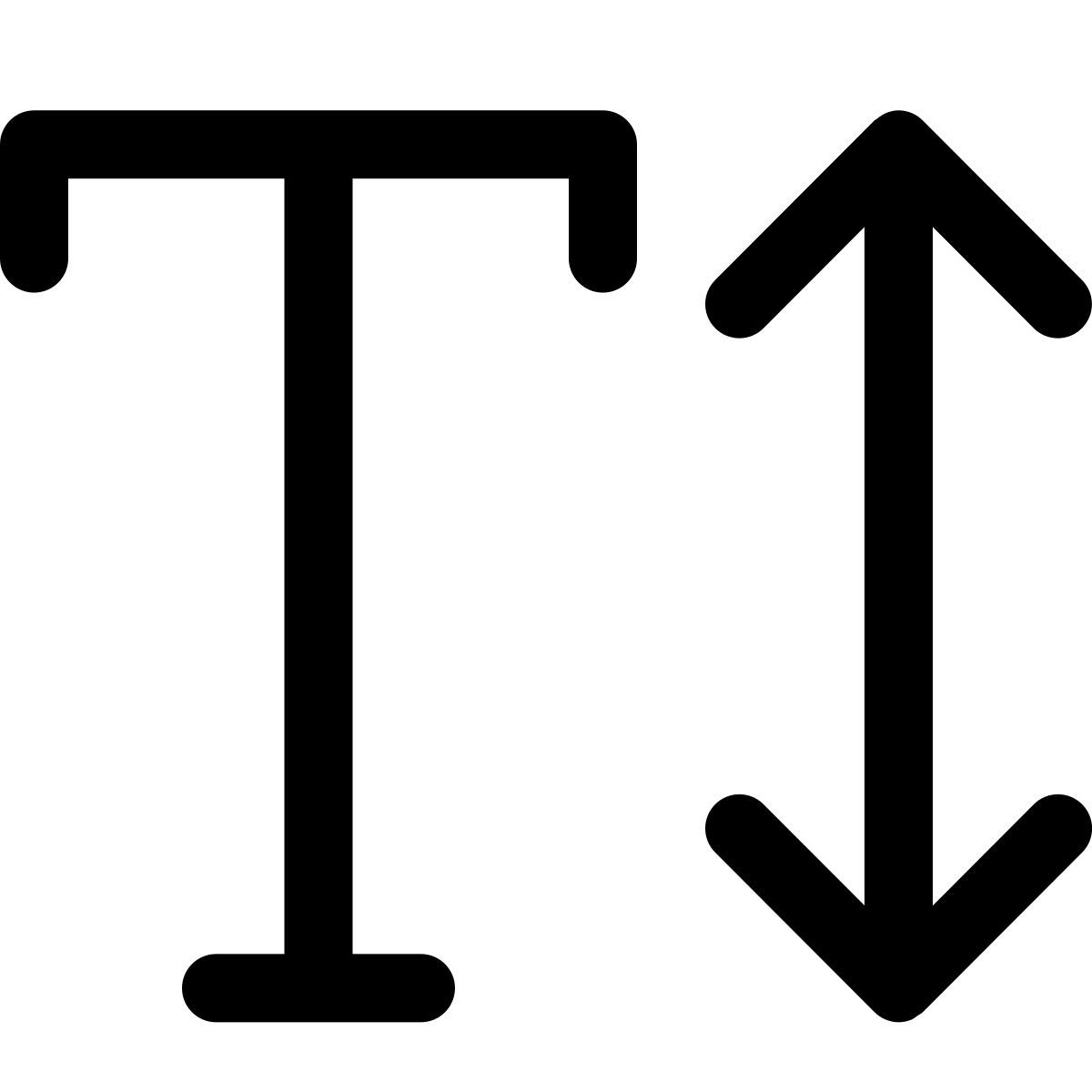 font height icon