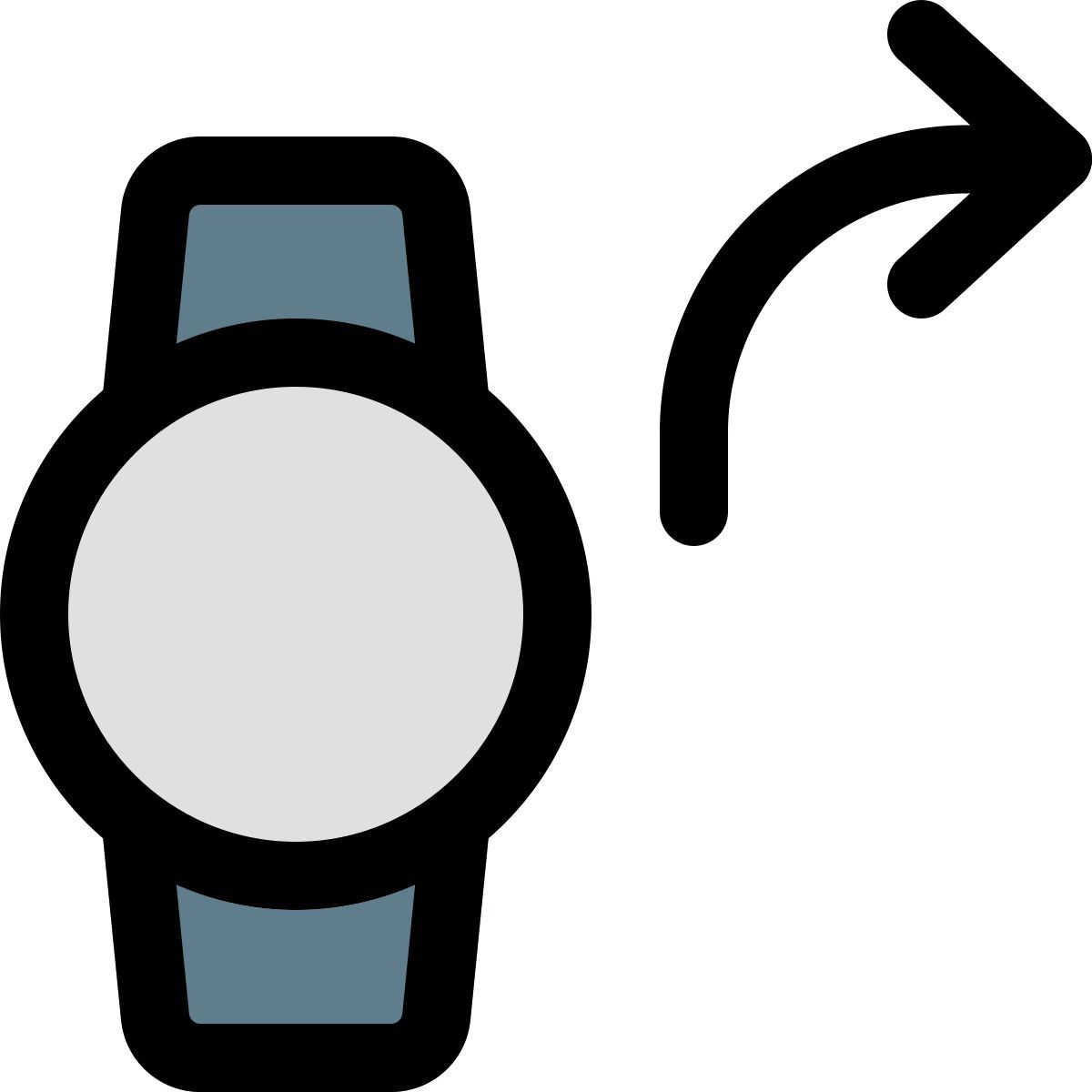 forward from smartwatch icon