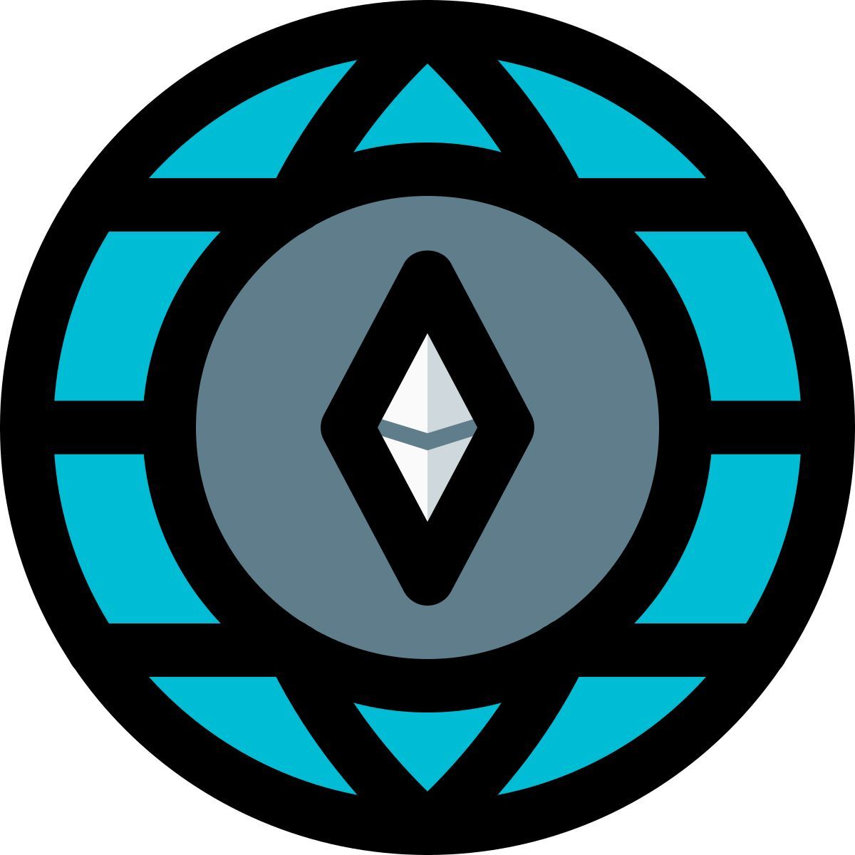 ethereum globe icon