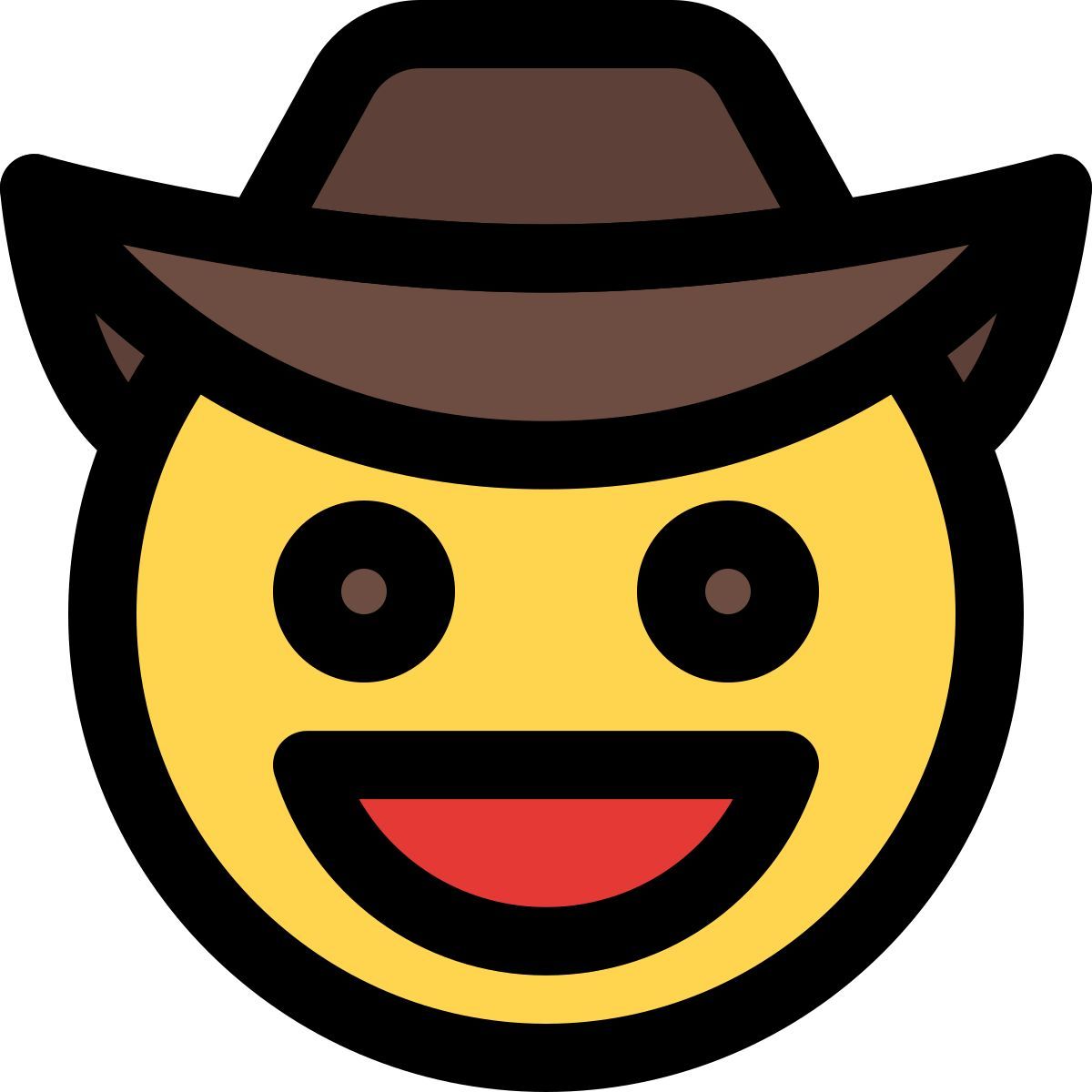 lächelnder cowboy icon