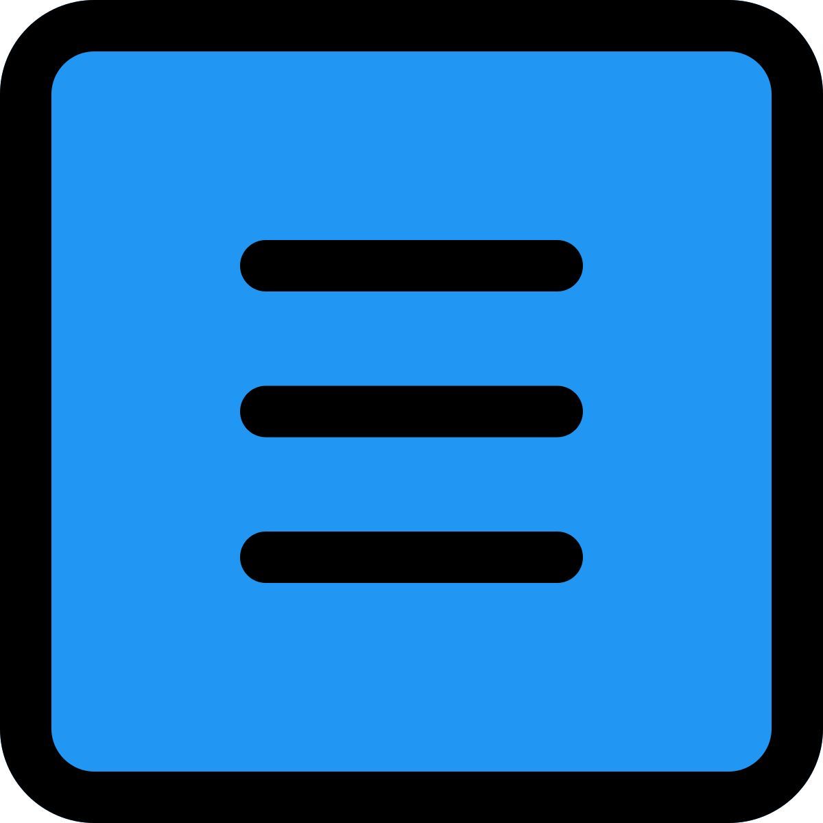 hamburger menu icon