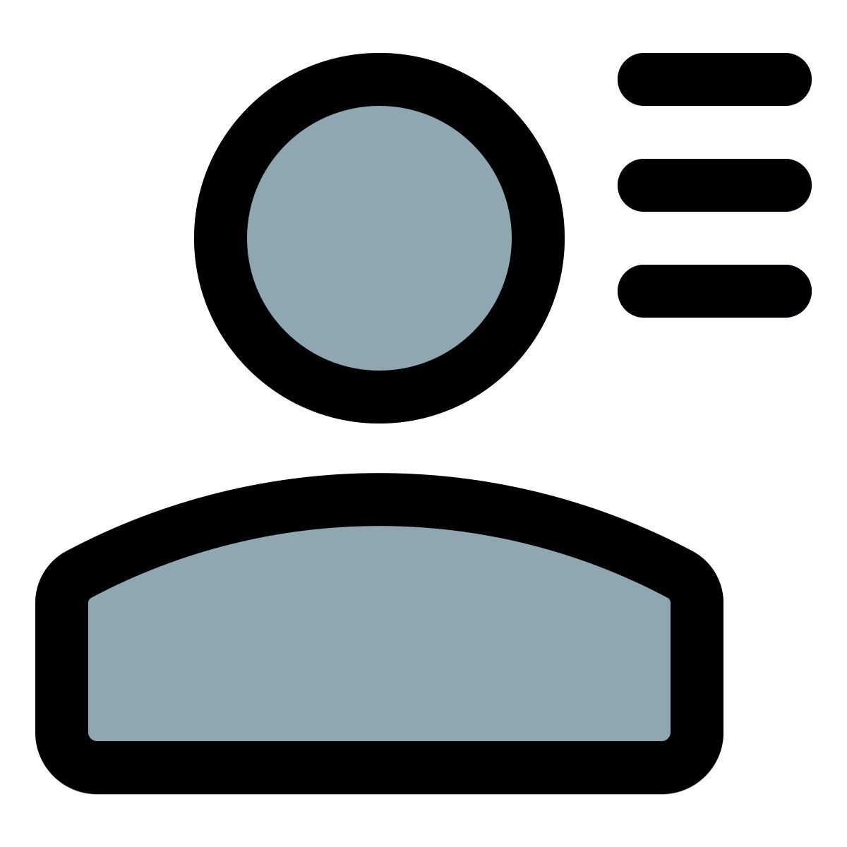 user menu icon