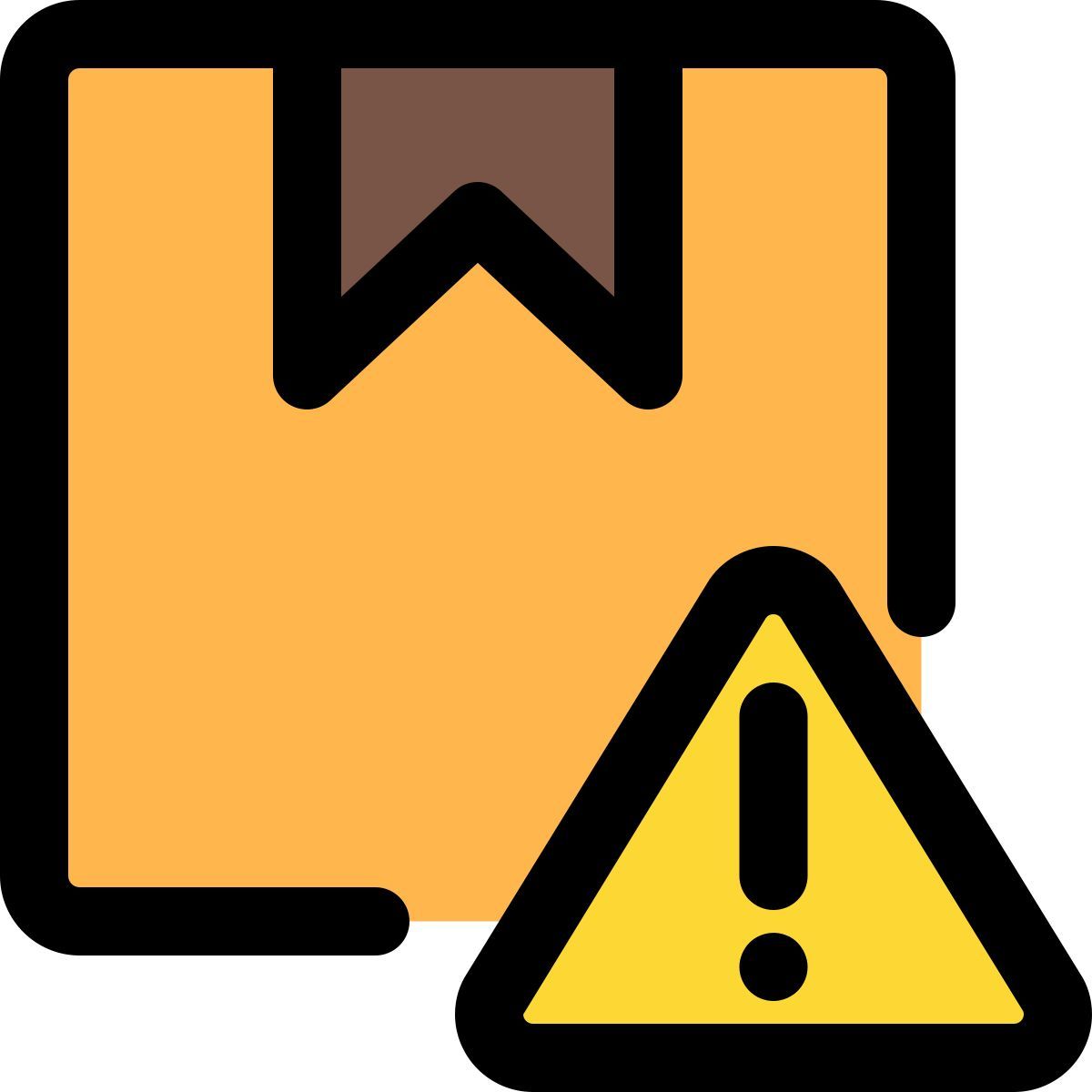 avertissement concernant le colis icon