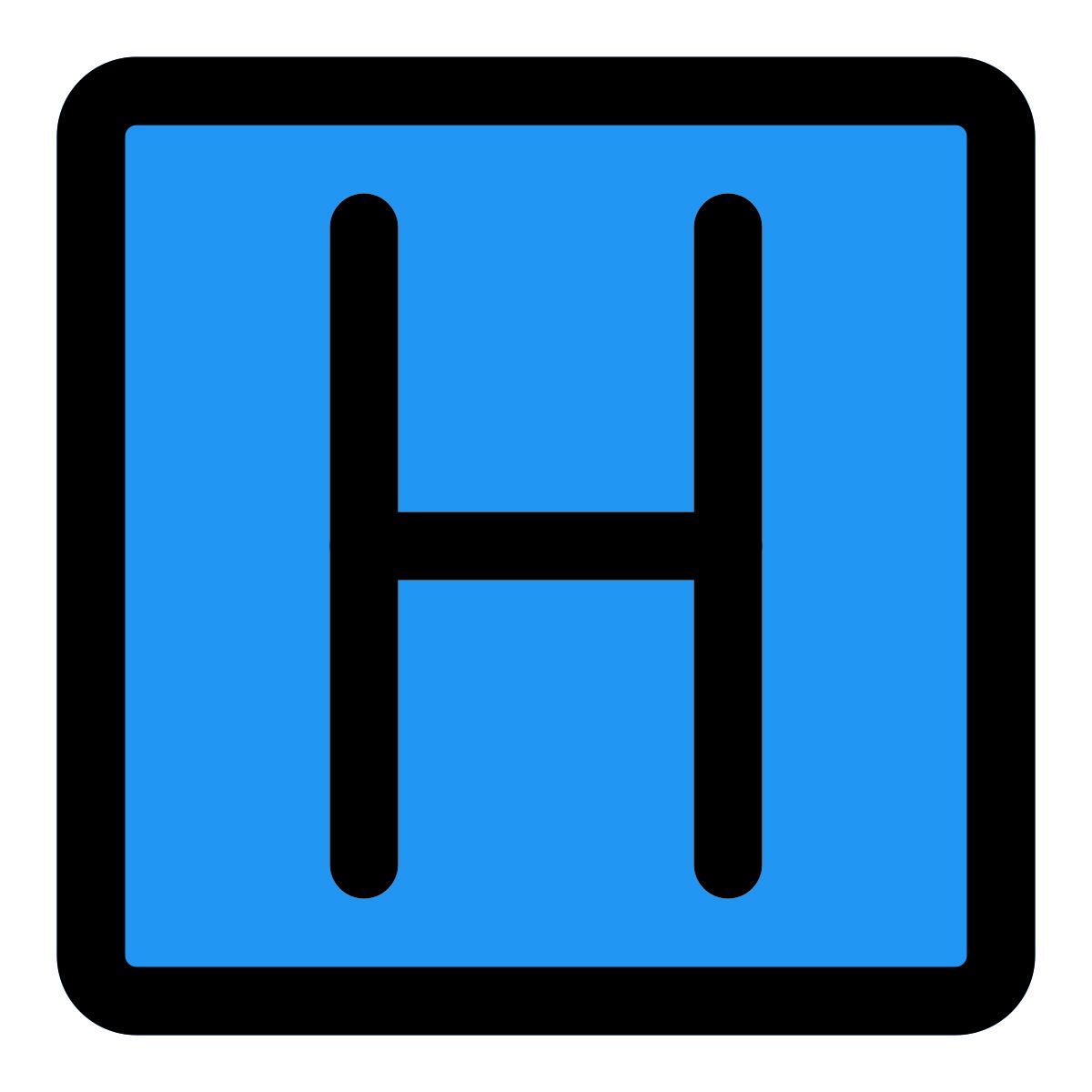 helipad sign icon