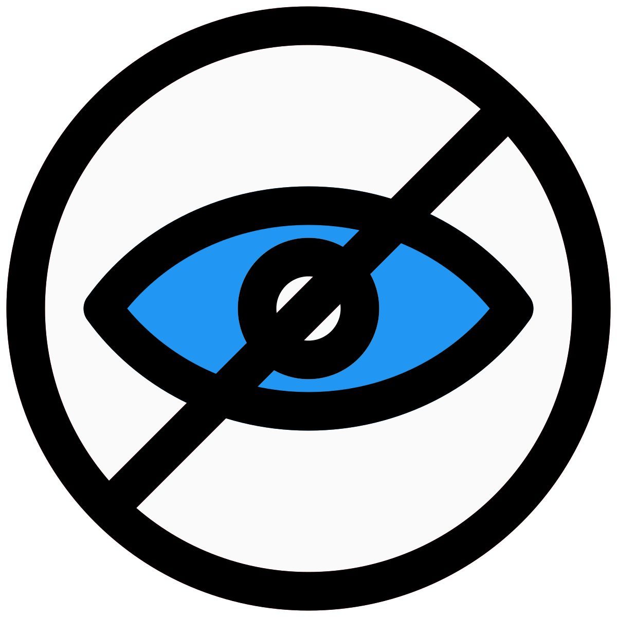 скрытый icon