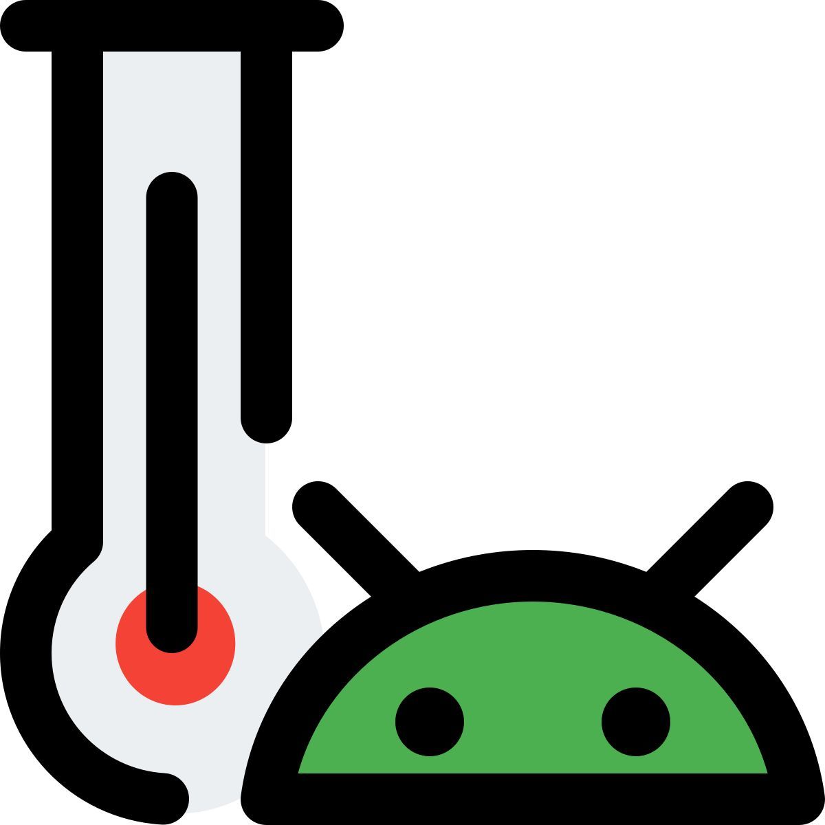 android temperature icon