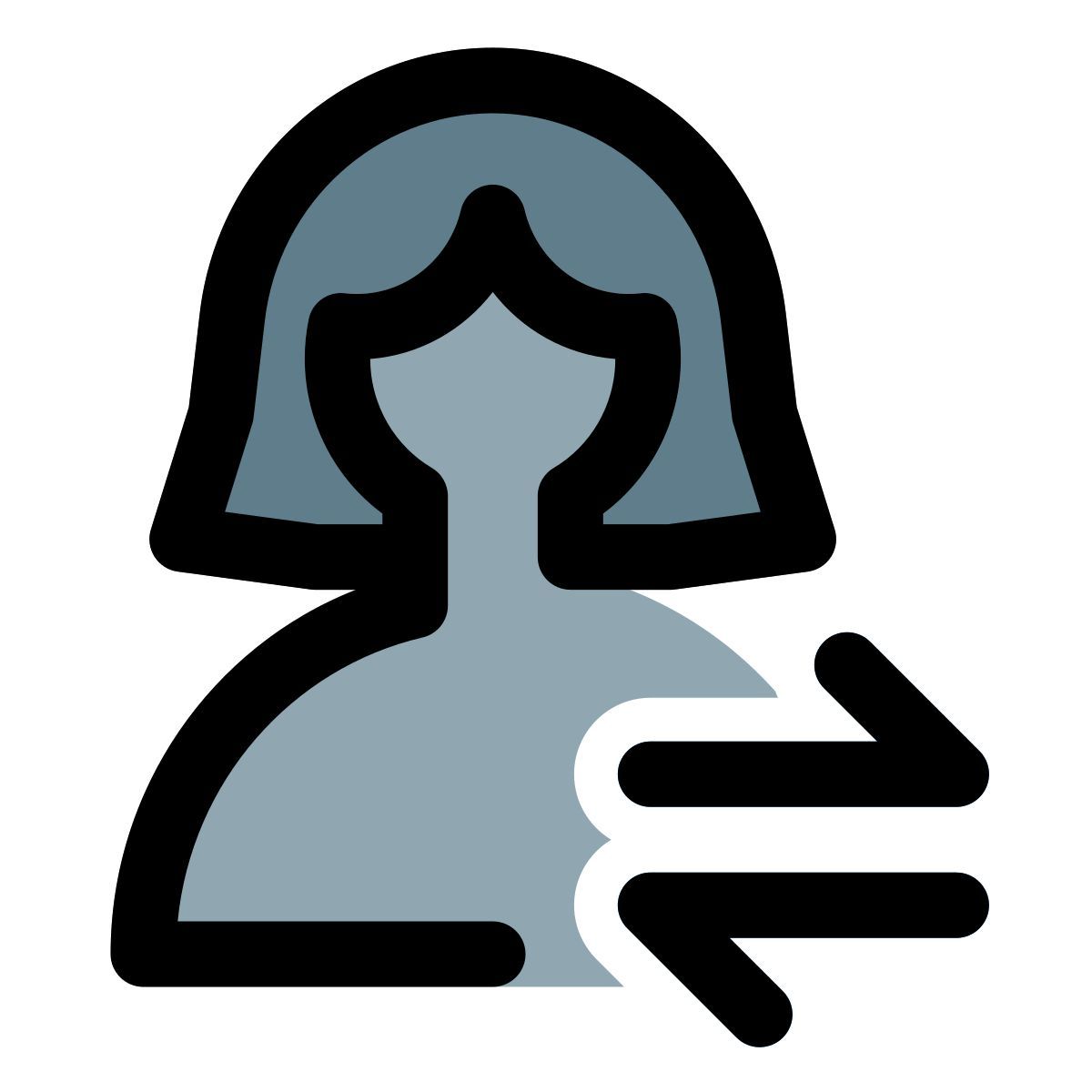 horizontal arrow direction for left and right for cellular data transfer icon