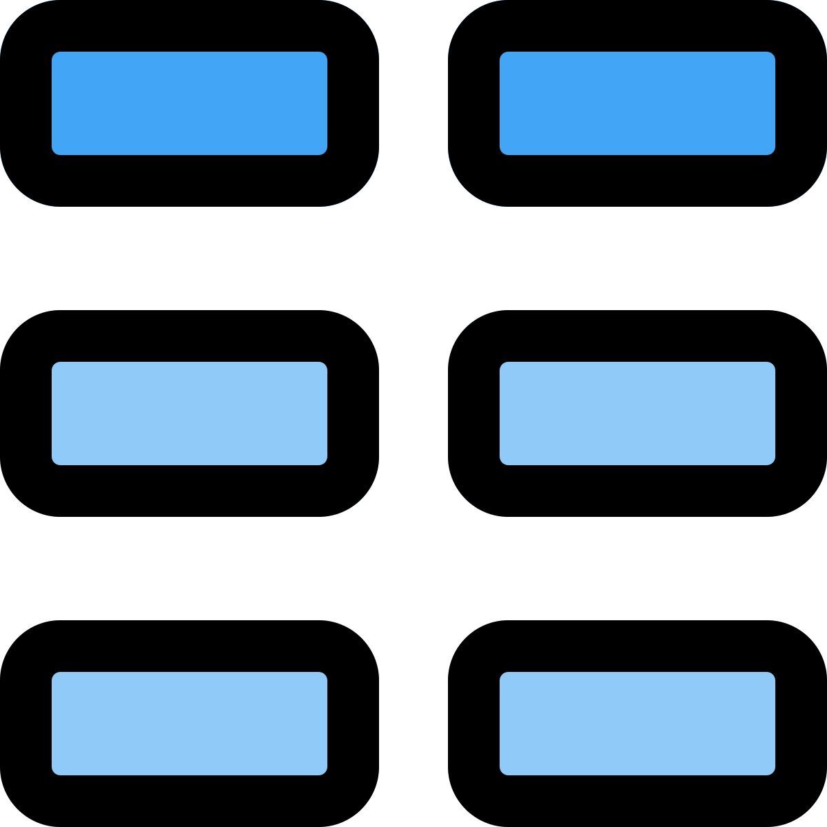 disposition de la grille du tableau icon