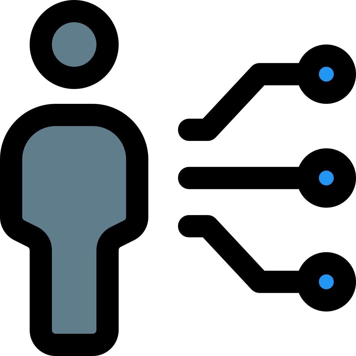 integrazione umana esterna con nodi multipli isolati su sfondo bianco riempito artificiale tal revivo icon