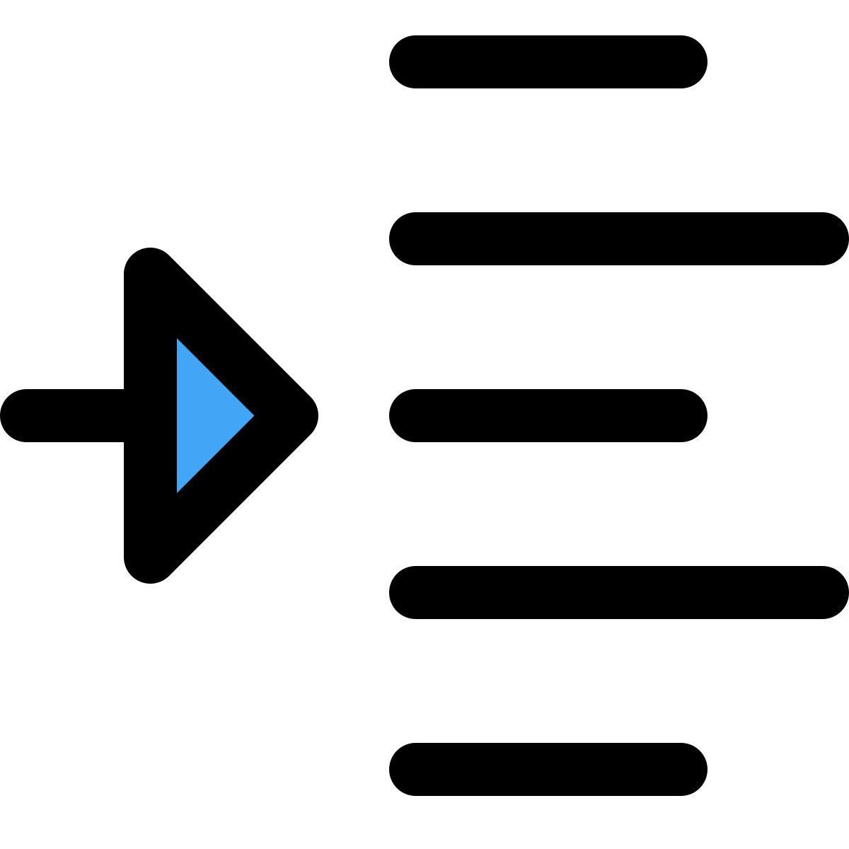 indent left shift arrow direction align format increase margin paragraph icon