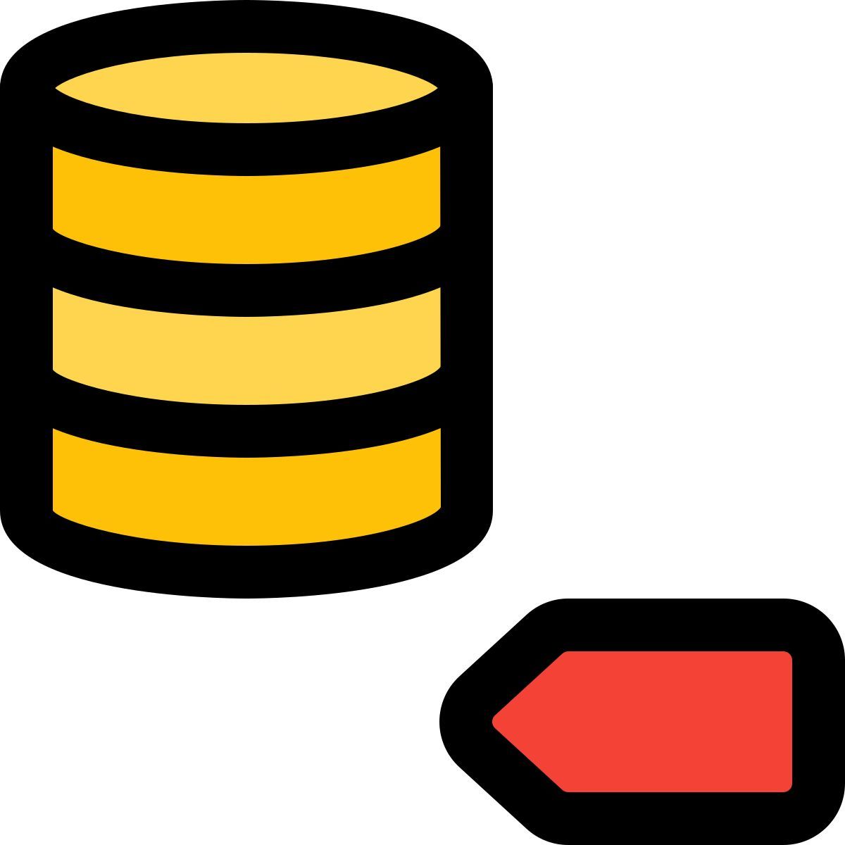 database label icon