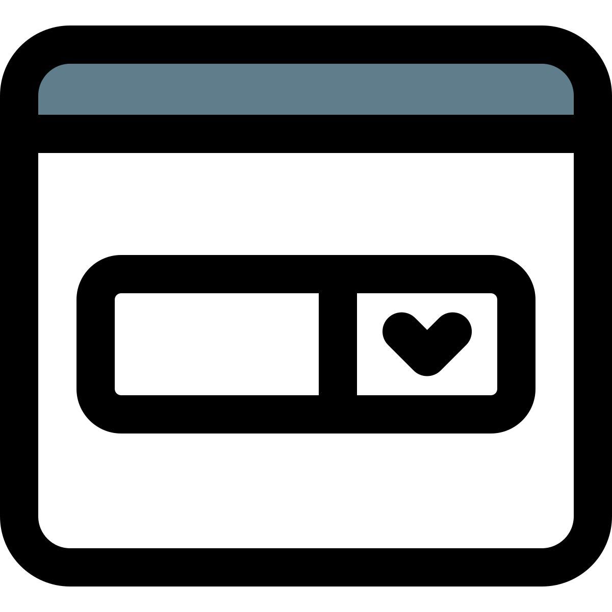 dropdown menu icon
