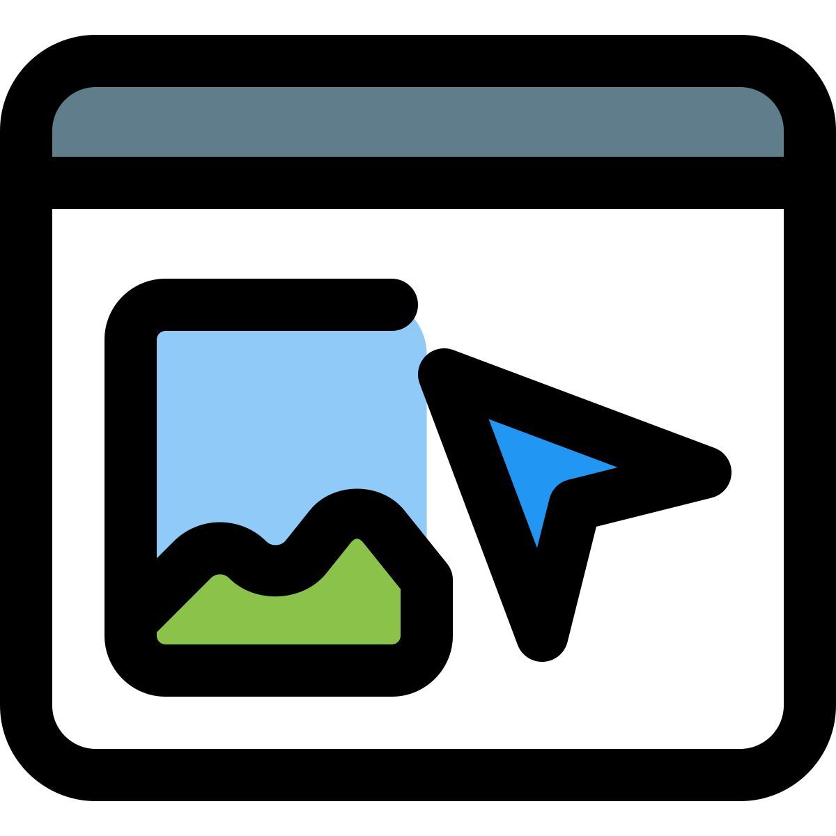 이미지 클릭 icon