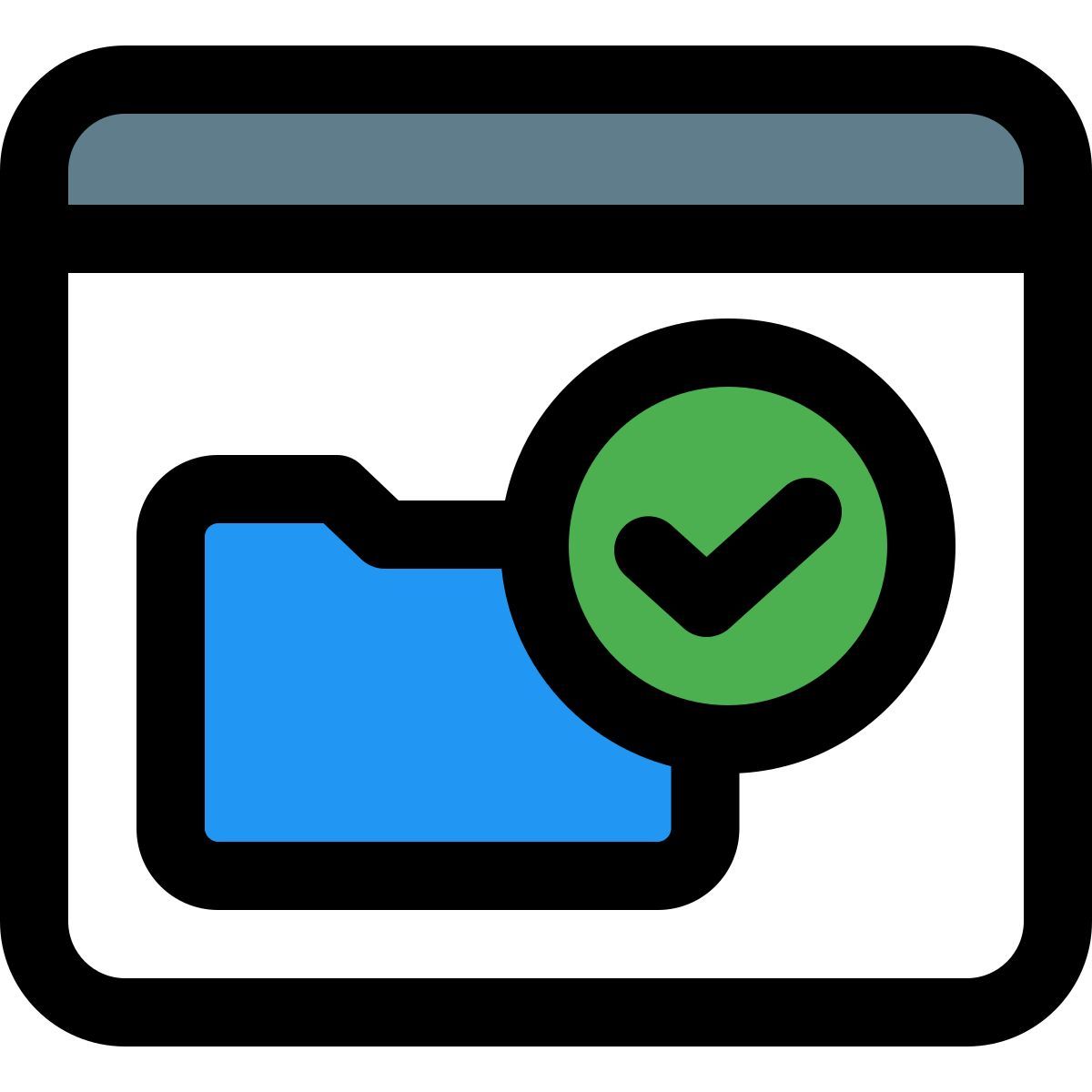 verifizierter ordner icon