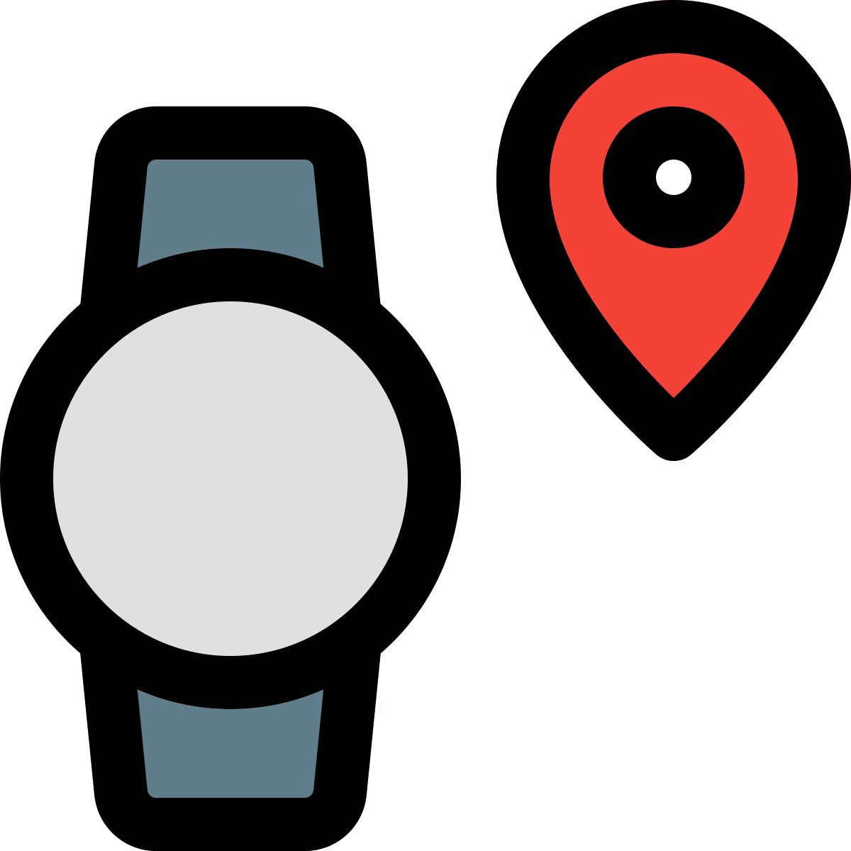 ubicación del reloj inteligente icon