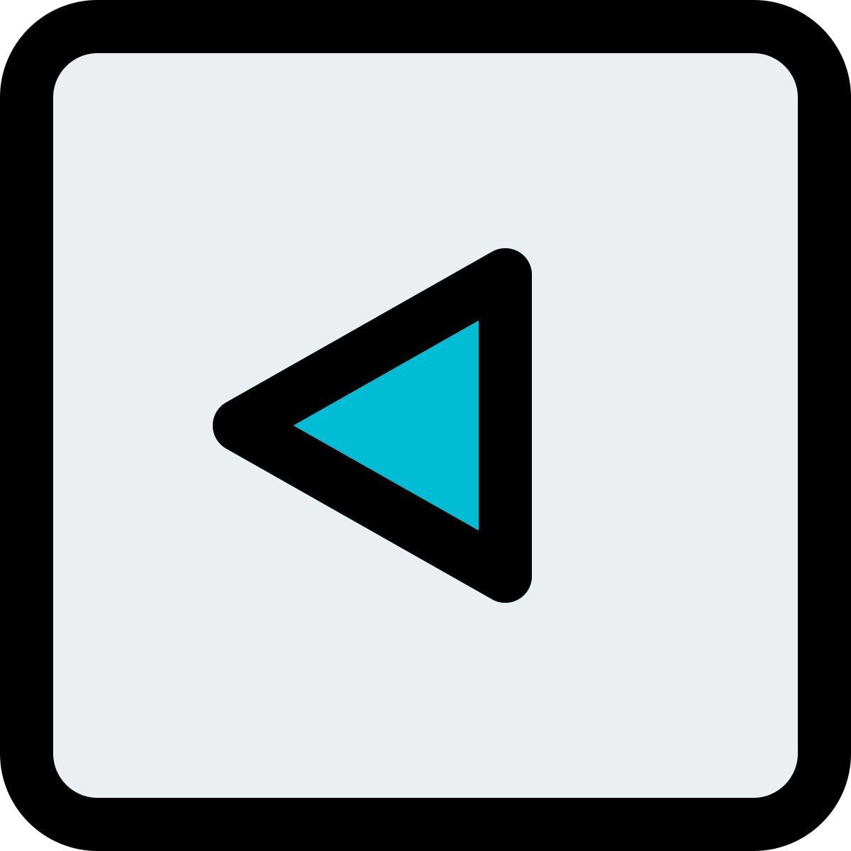 left arrow key icon
