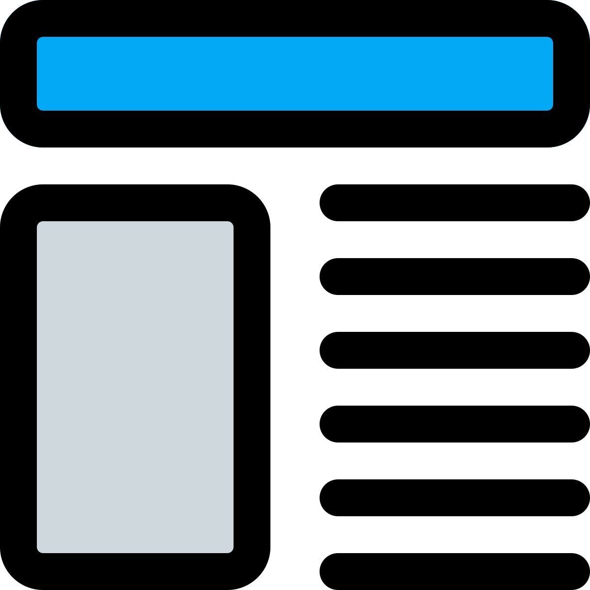 layout de texto icon