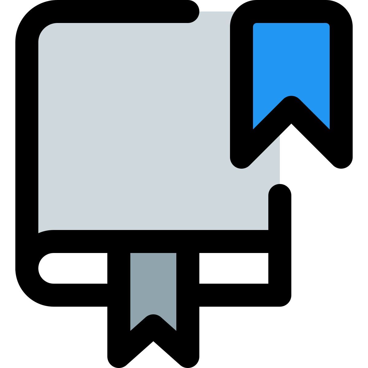 bookmarked book icon