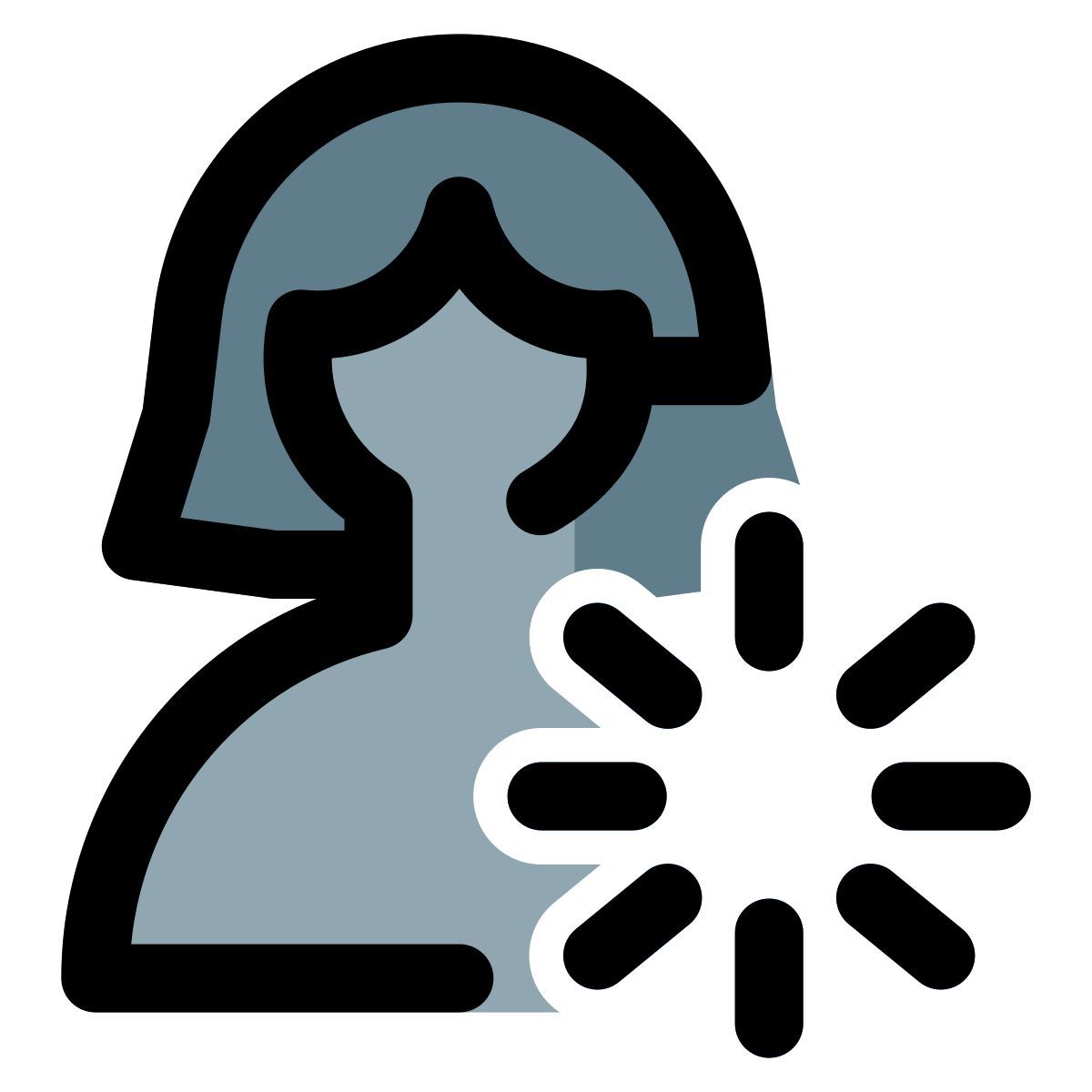 Loading screen for an application used by a single user icon