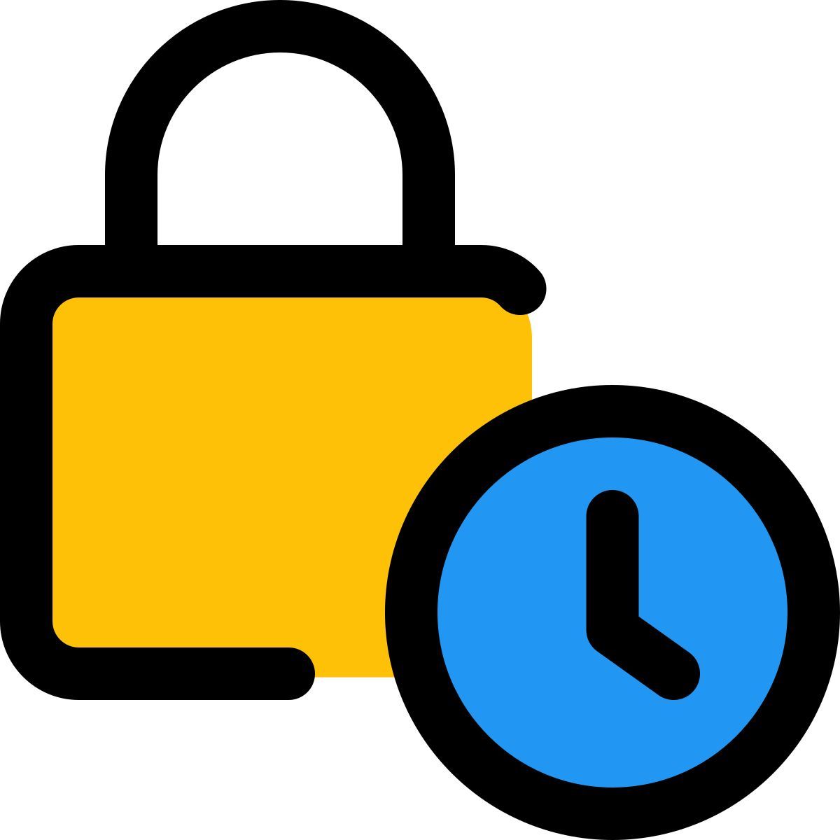 vorhängeschloss timer icon