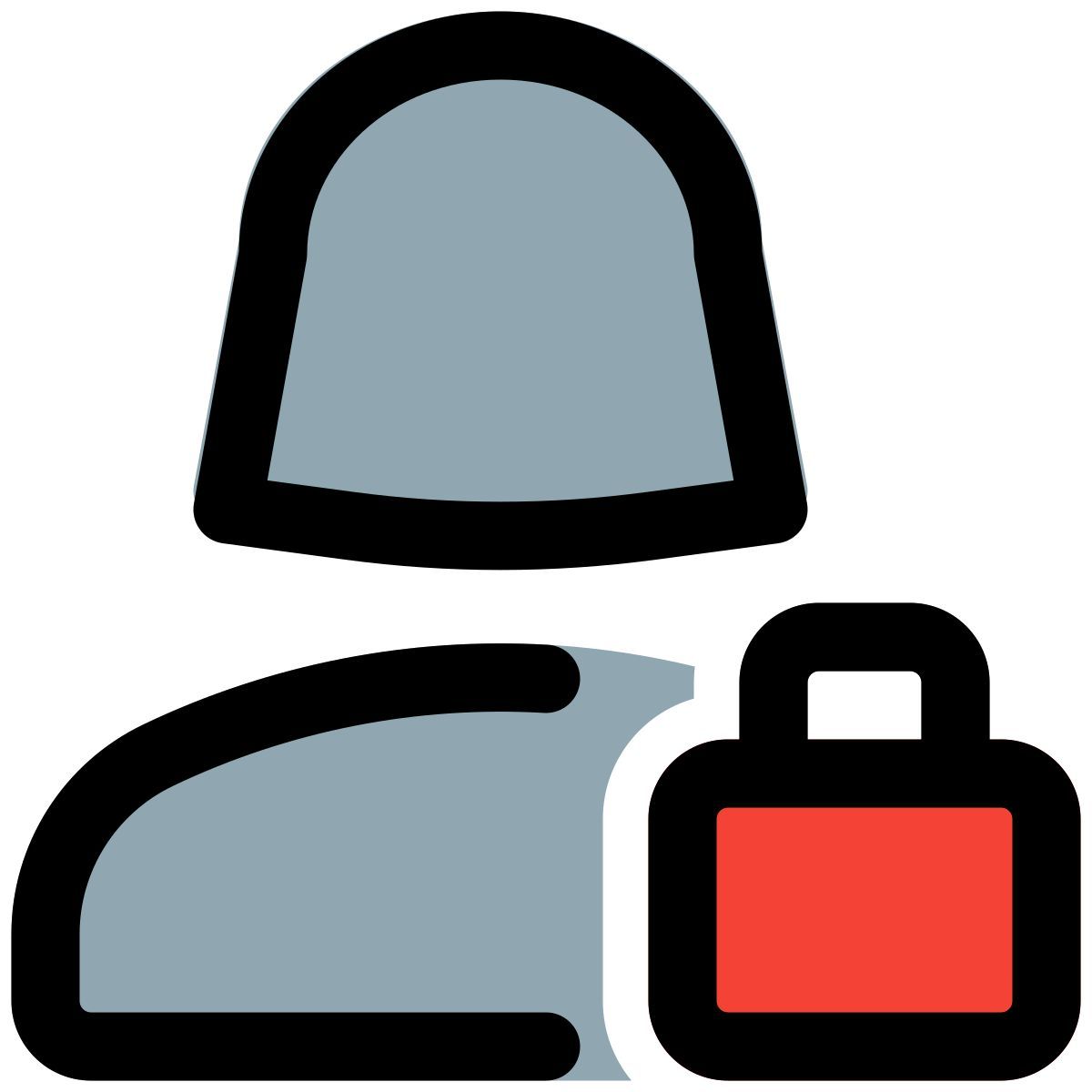 外部锁定在白色背景经典单身女性填充塔尔维沃上隔离的单一女性用户的个人资料 icon