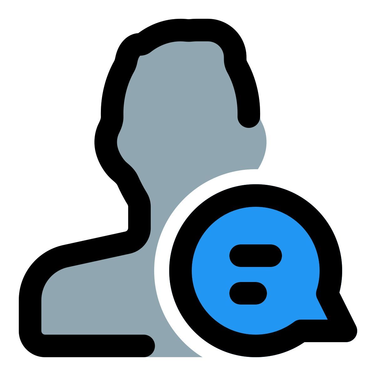 utilisateur dans le chat icon