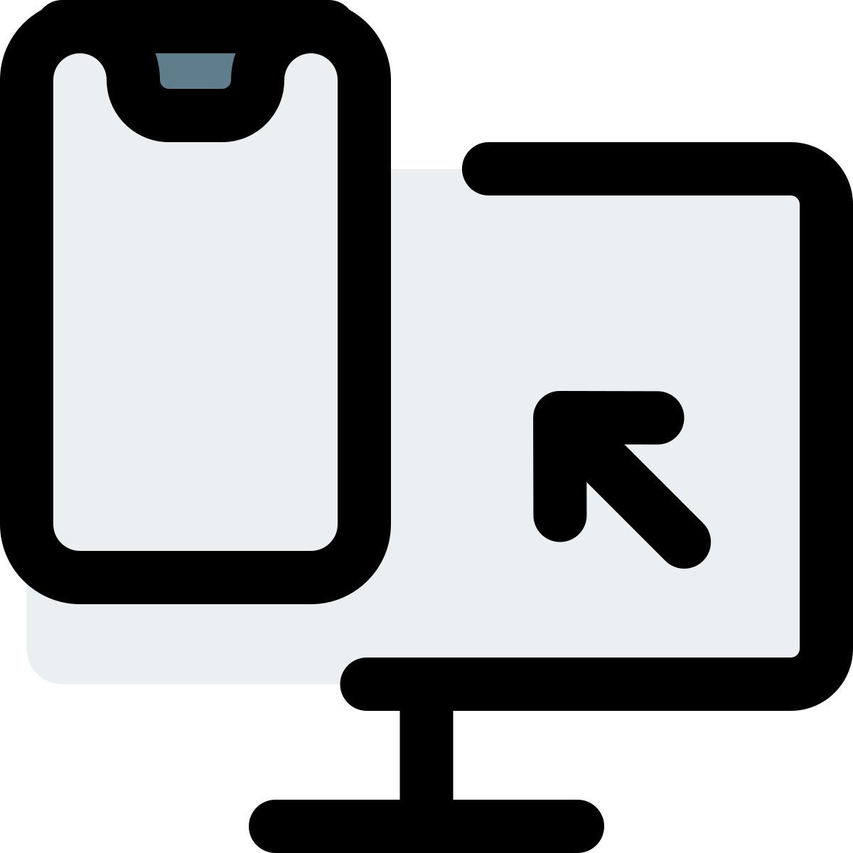 computer to phone icon