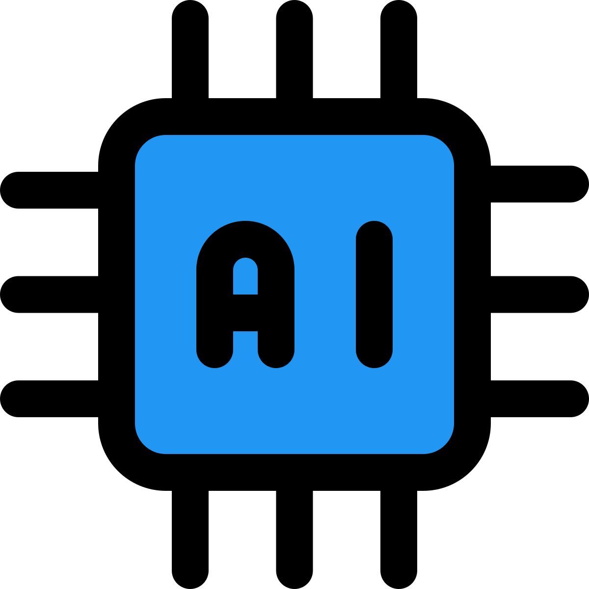 microprocesseur ia icon