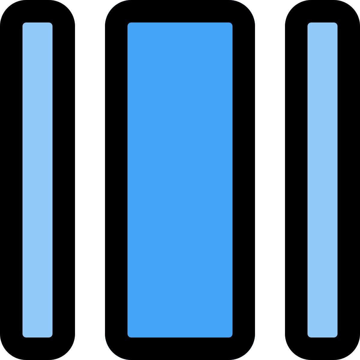 wide column layout icon