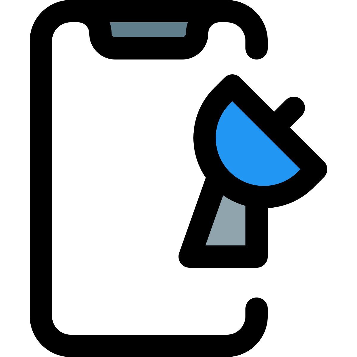 mobile to satellite dish icon