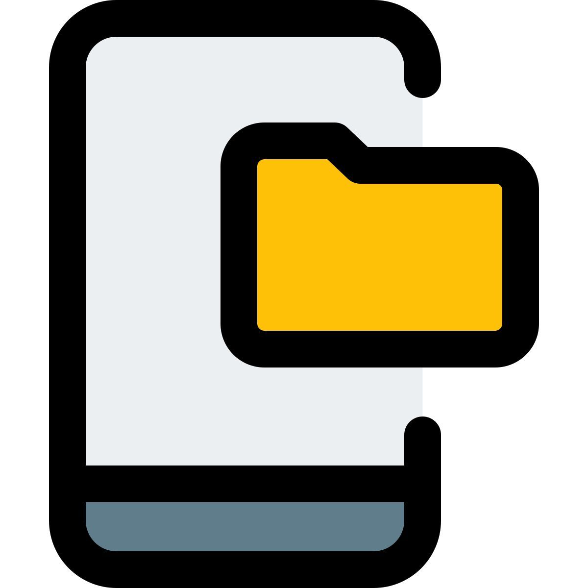 모바일 폴더 icon